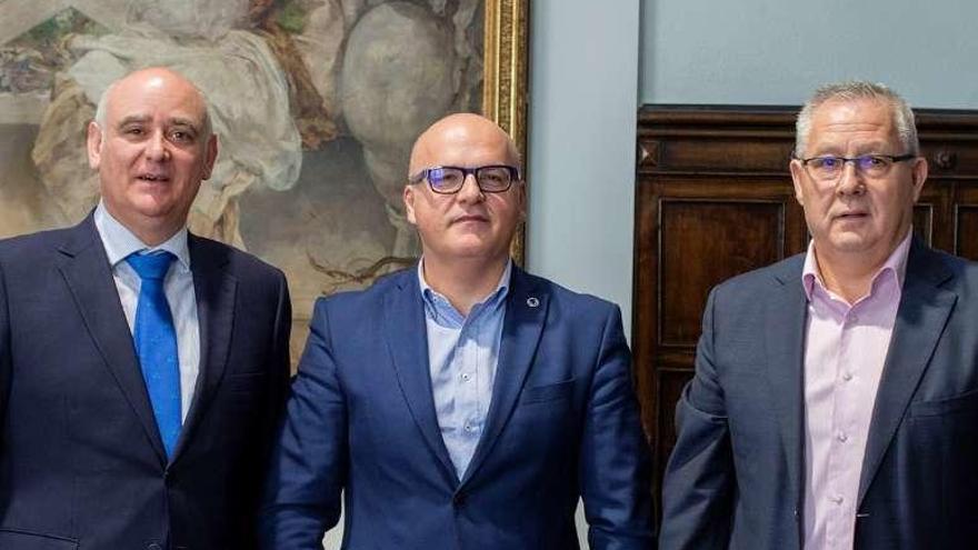 Javier Souto, Manuel Baltar y Juan Carlos Parada. // FdV