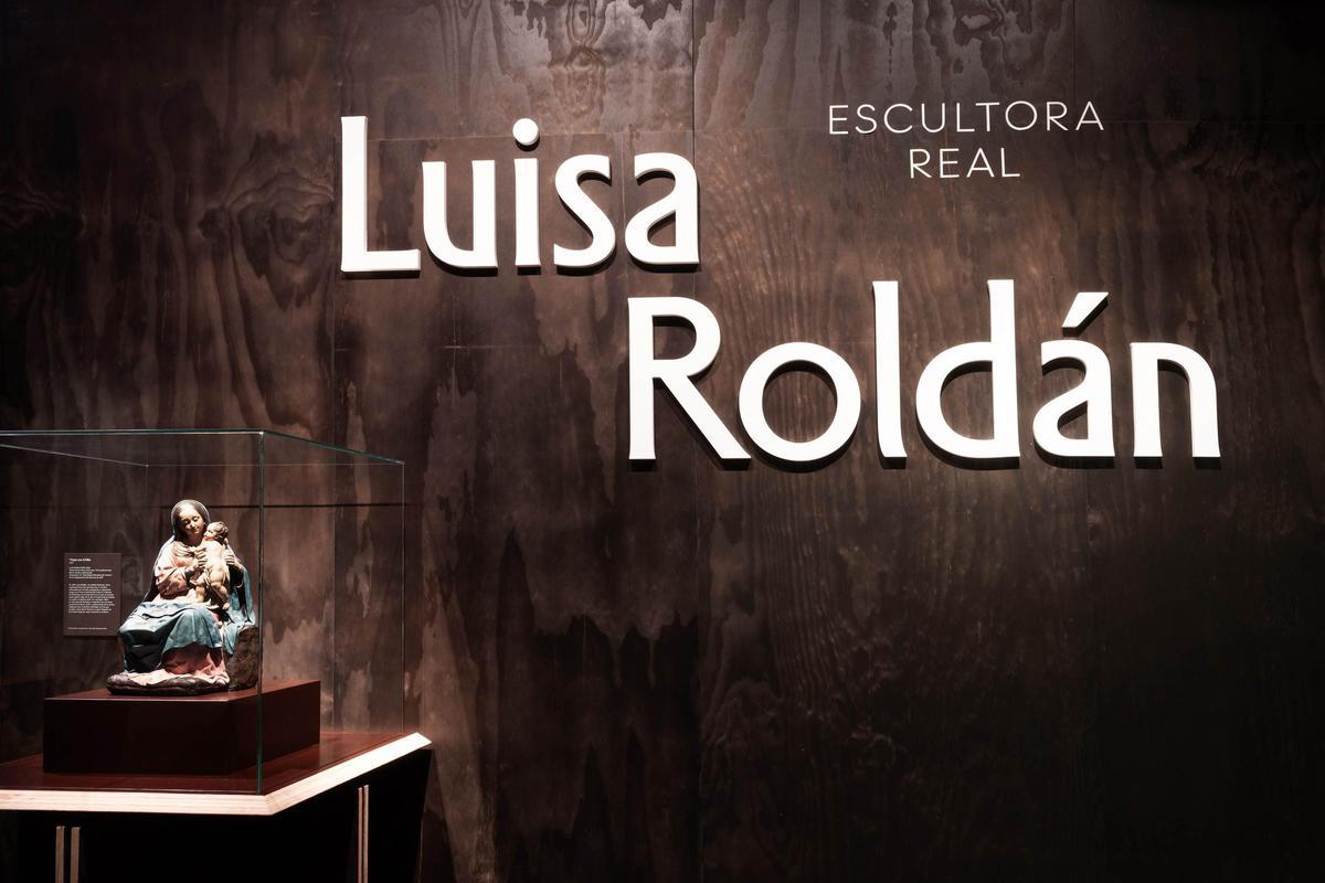 El cartel de la muestra ‘Luisa Roldán. Escultora real’