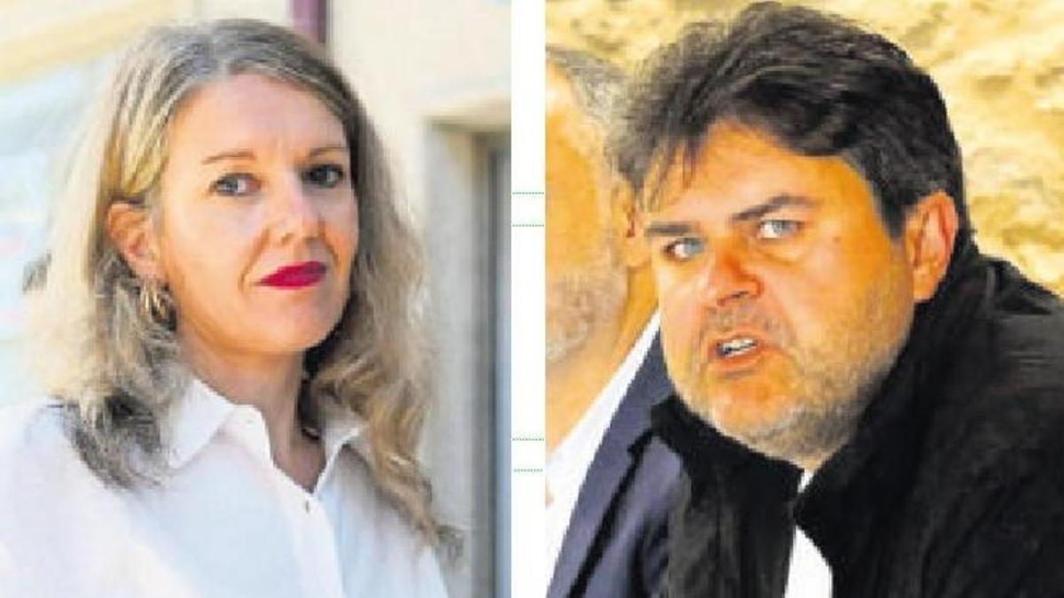 Marga Caldas (BNG) y Gregorio Agís (PSdeG).