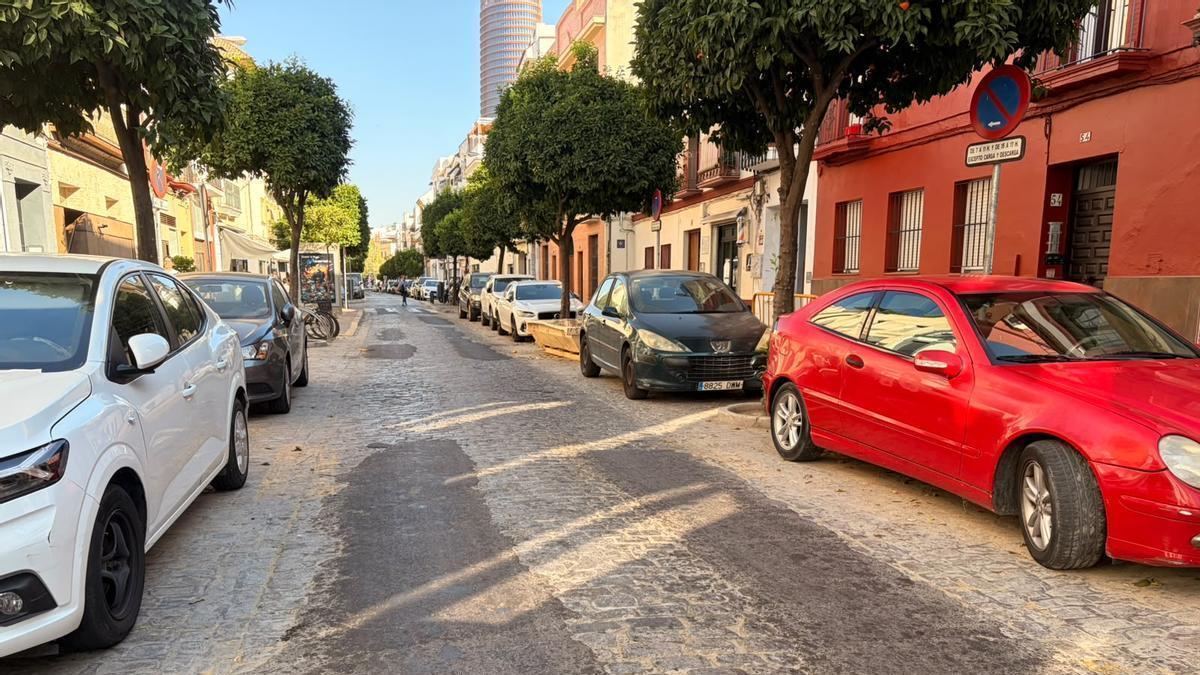 Estado actual de la calle Castilla.