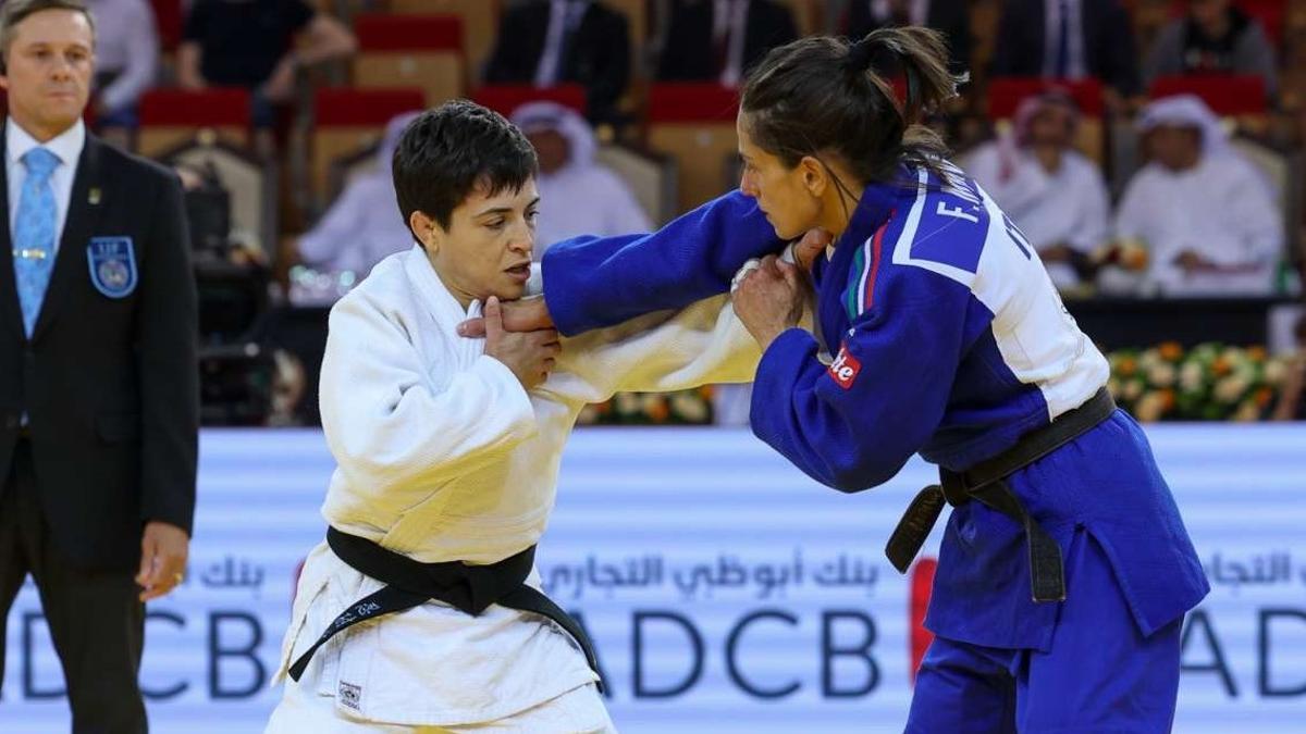 Julia Figueroa, durante un combate.