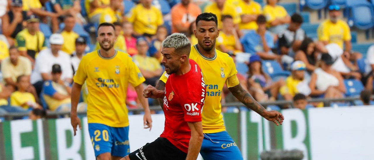 Dani Rodríguez, en el partido ante Las Palmas.