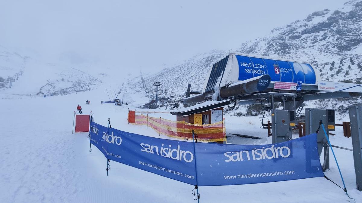 La estación de esquí de San Isidro, este miércoles.