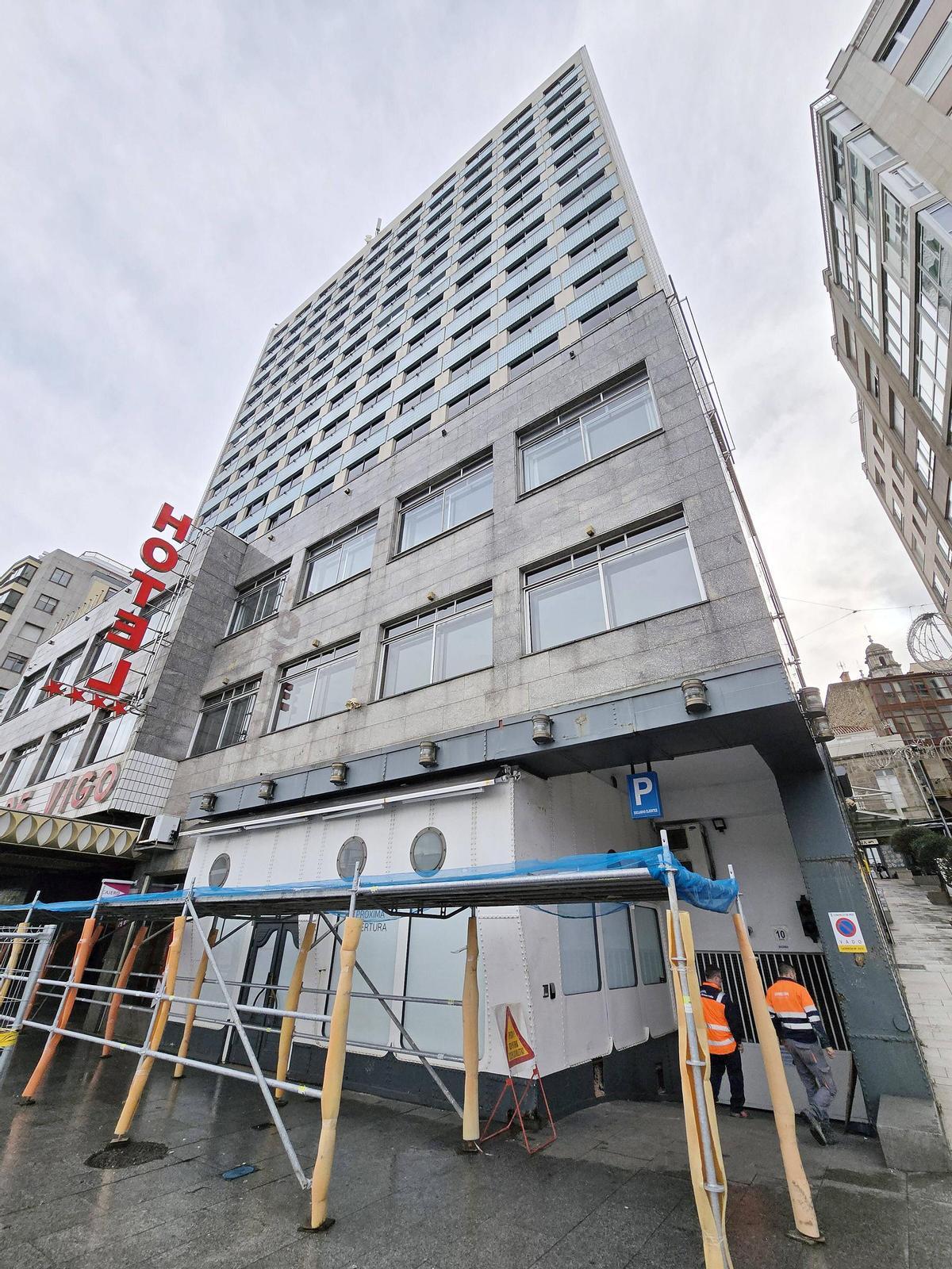 Comienzan las obras en el interior del Hotel Bahía de Vigo