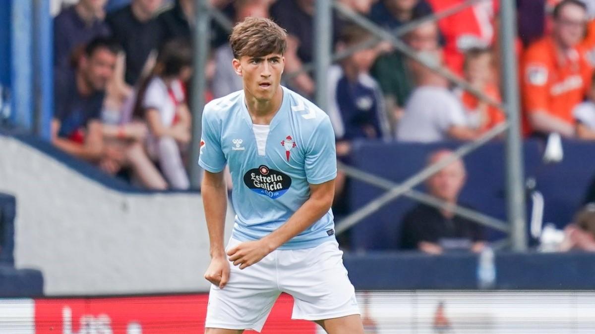Javi Rodríguez, en un partido con el Celta