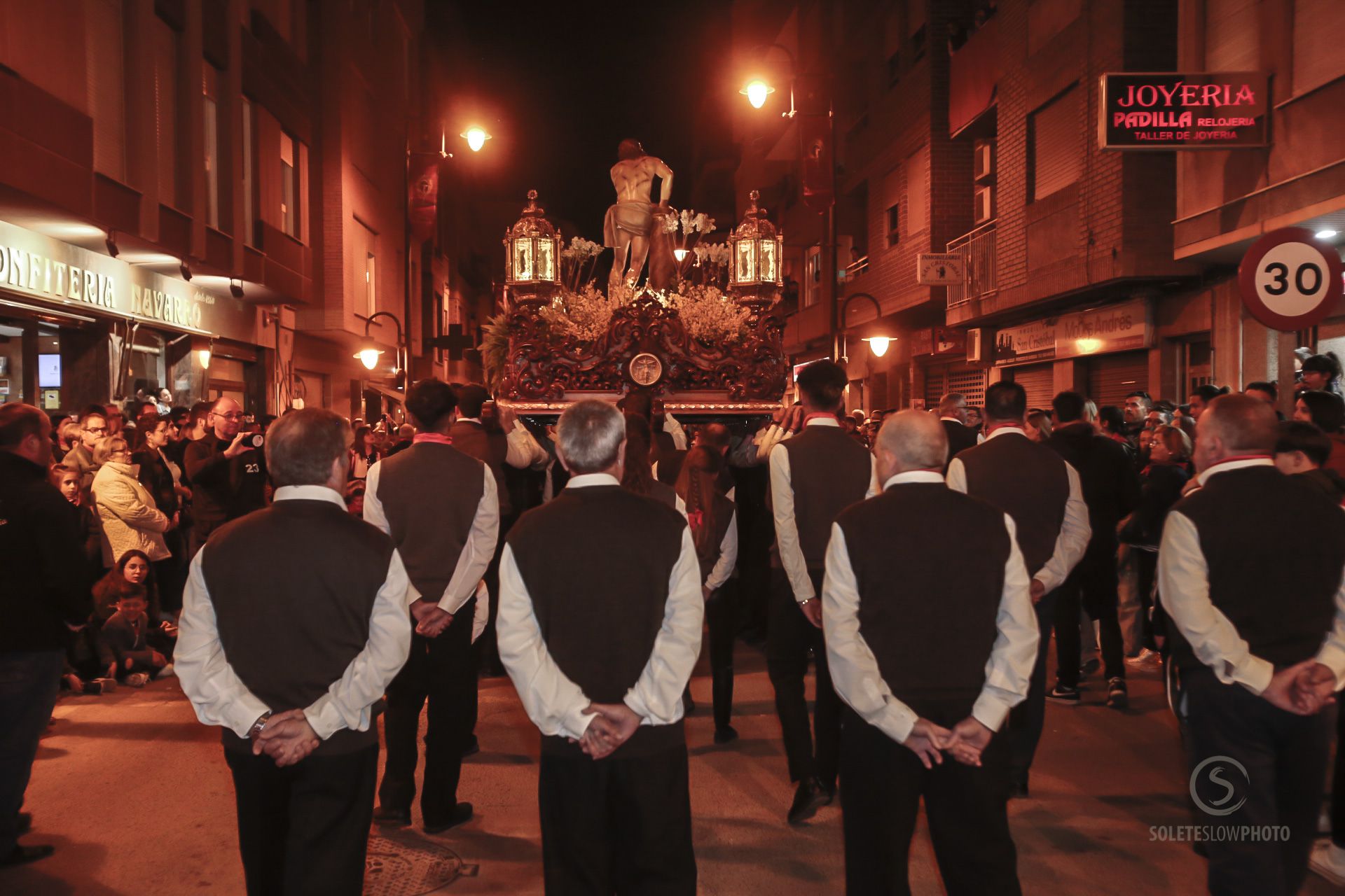 Las imágenes del encuentro del Paso Encarnado en Lorca