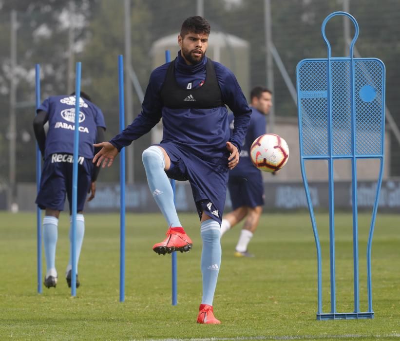 El Celta se ejercita en A Madroa pensando en el Espanyol