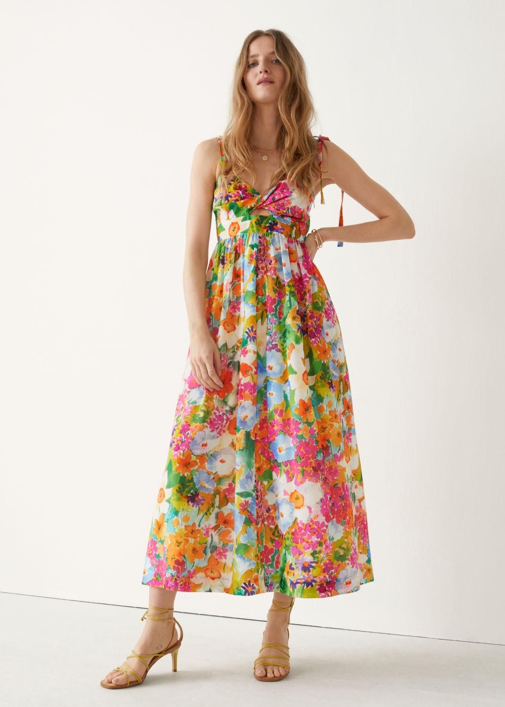 Vestido estampado de tirantes de & Other Stories