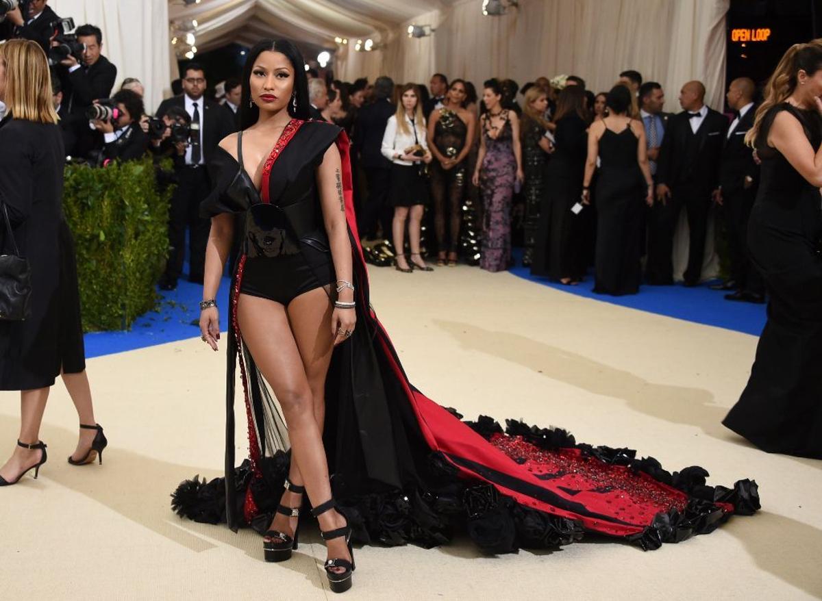 Nicki Minaj en la alfombra roja de la Gala Met 2017