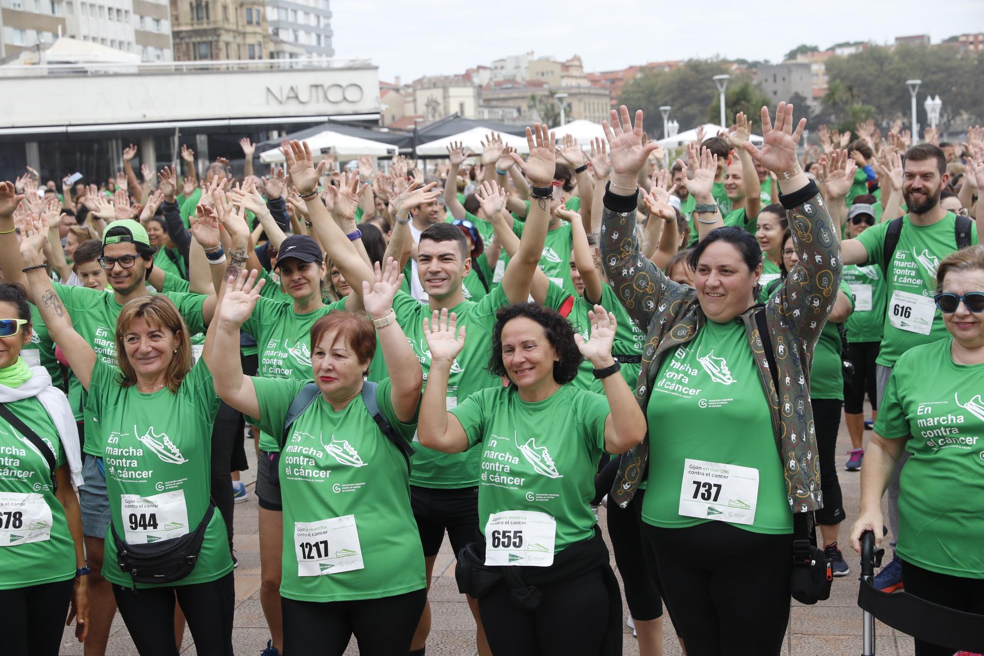 Marcha contra el cáncer en Gijón