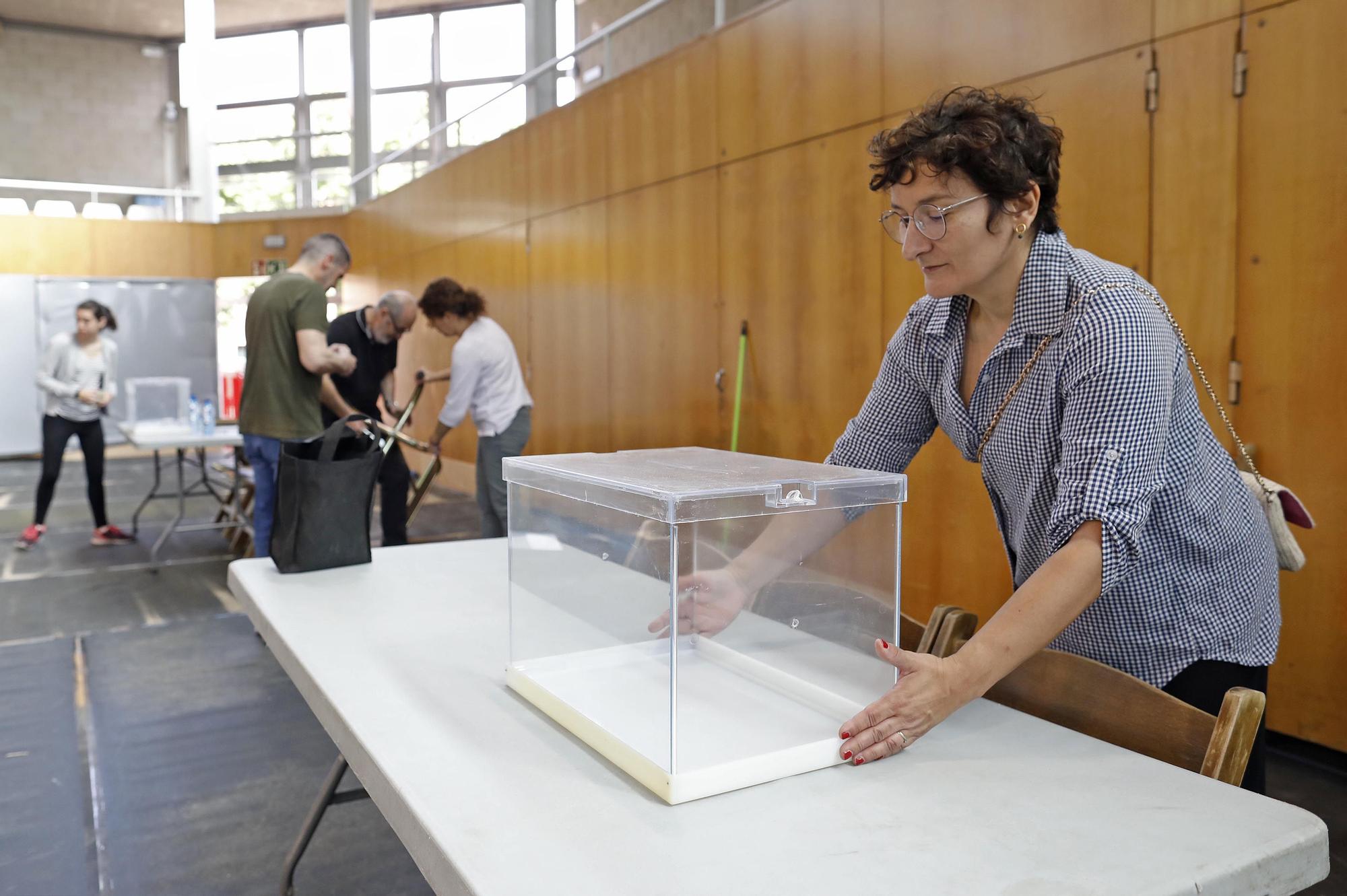 EN FOTOS | Girona enllesteix els preparatius per a les 28-M