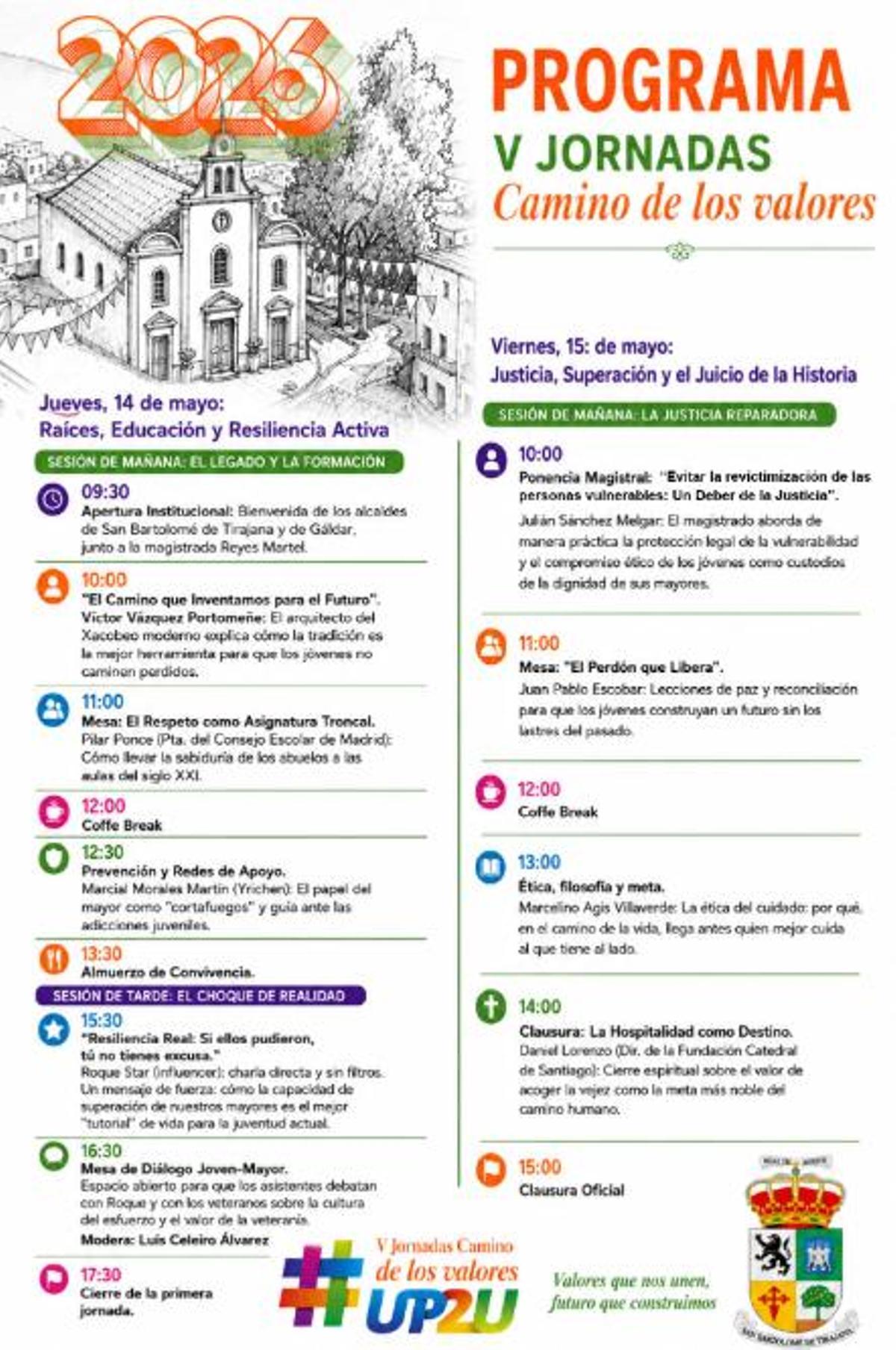 Programación completa del evento con horarios.