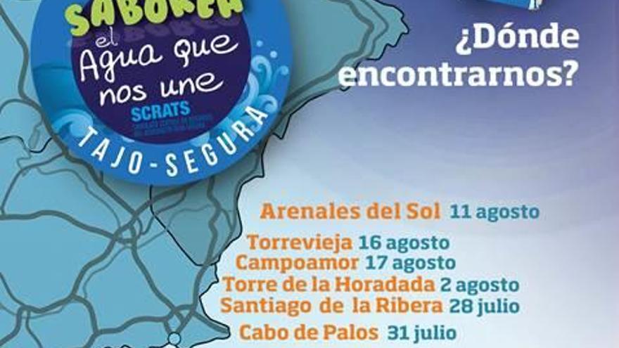 Los agricultores del Tajo-Segura regalarán 25.000 kilos de fruta y verdura por las playas