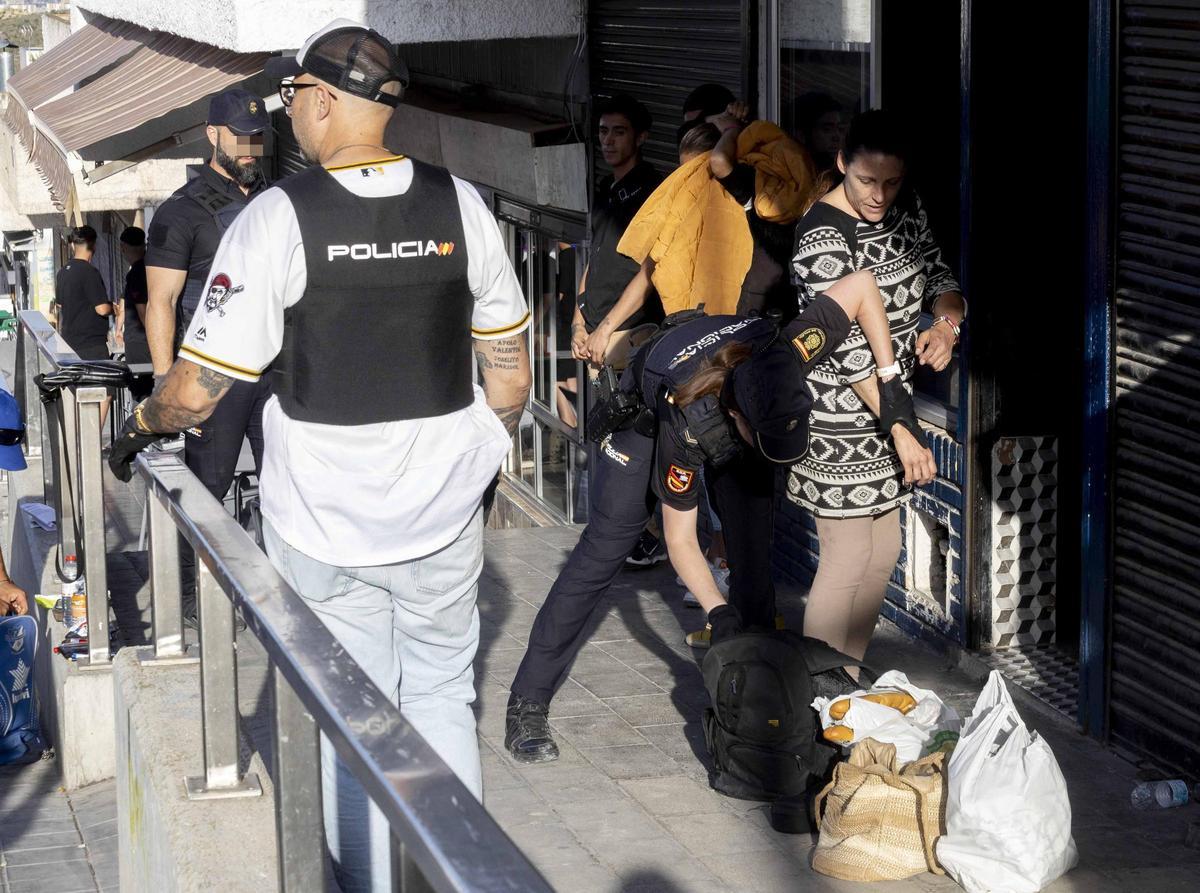 Siete detenidos en un amplio operativo policial de seguridad en la Zona Norte de Alicante
