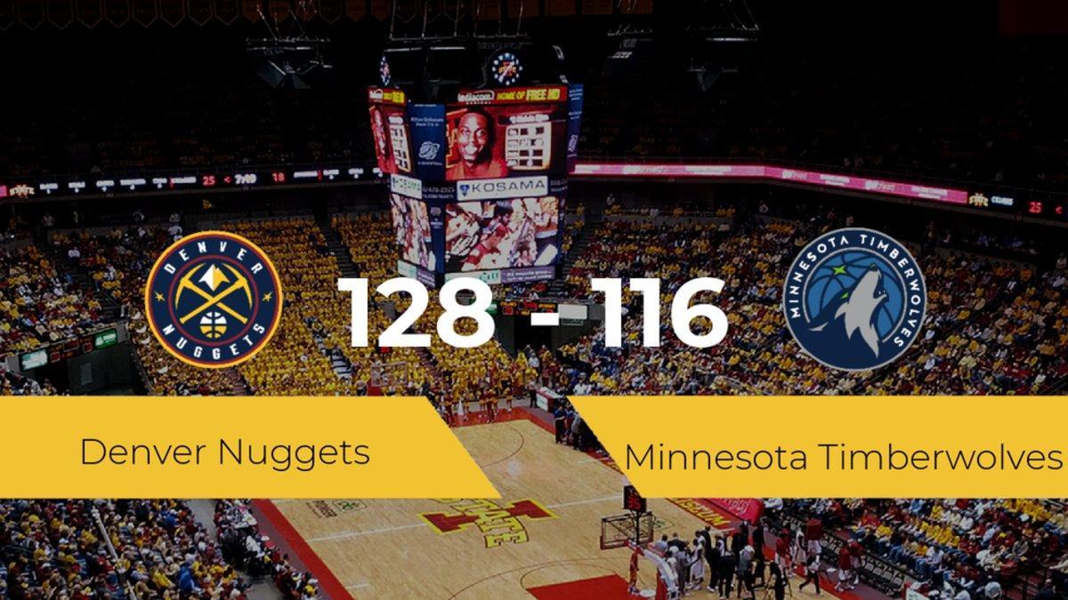 Denver Nuggets consigue la victoria frente a Minnesota Timberwolves por 128-116