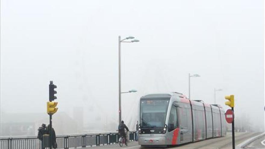 Bancos de niebla matinales en el centro y sur de Huesca y en la Ibérica