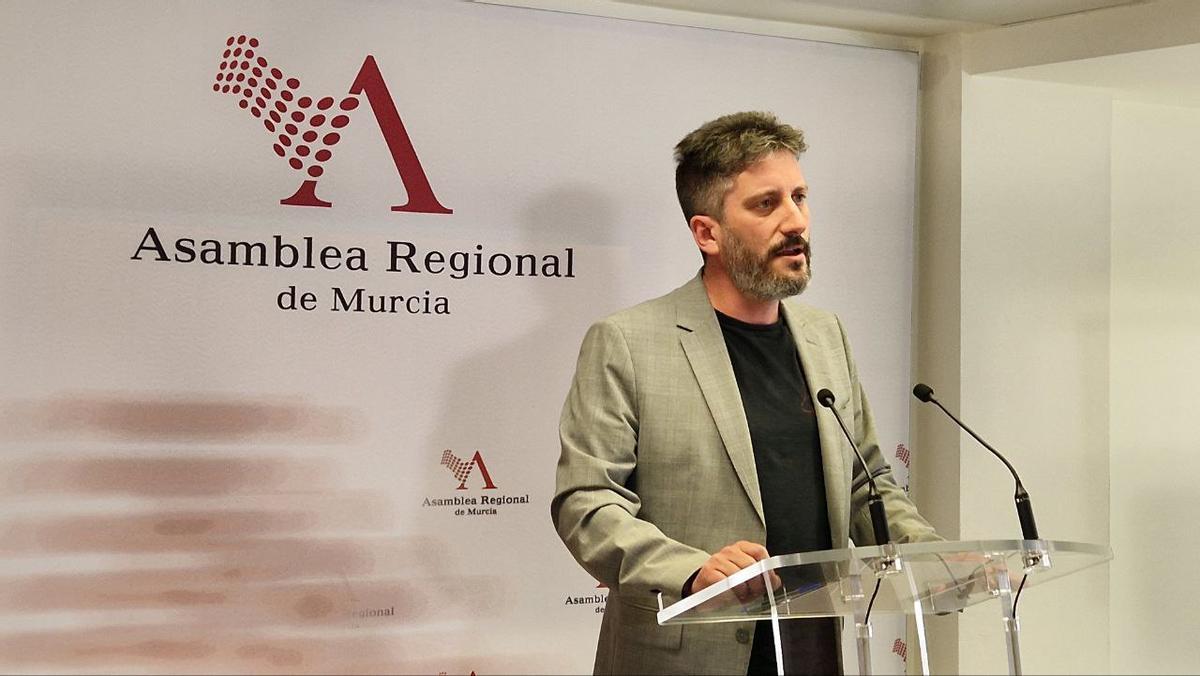 Víctor Egío, diputado de Podemos en la Asamblea Regional.