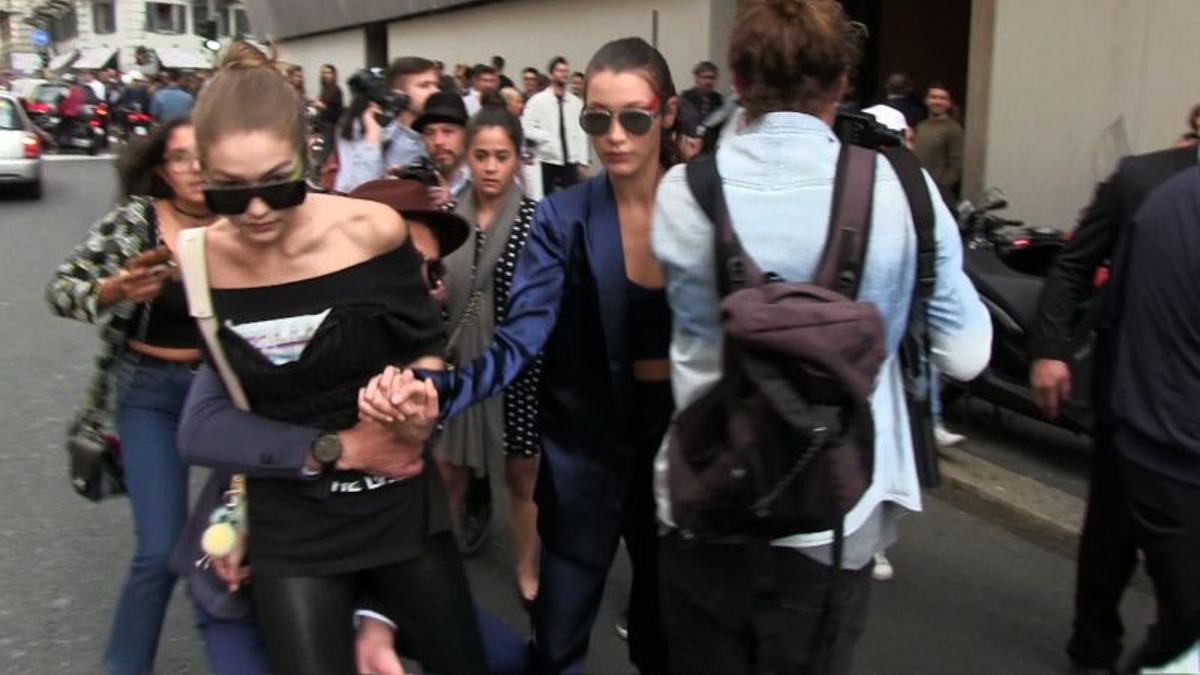 Gigi Hadid pelea en Milán