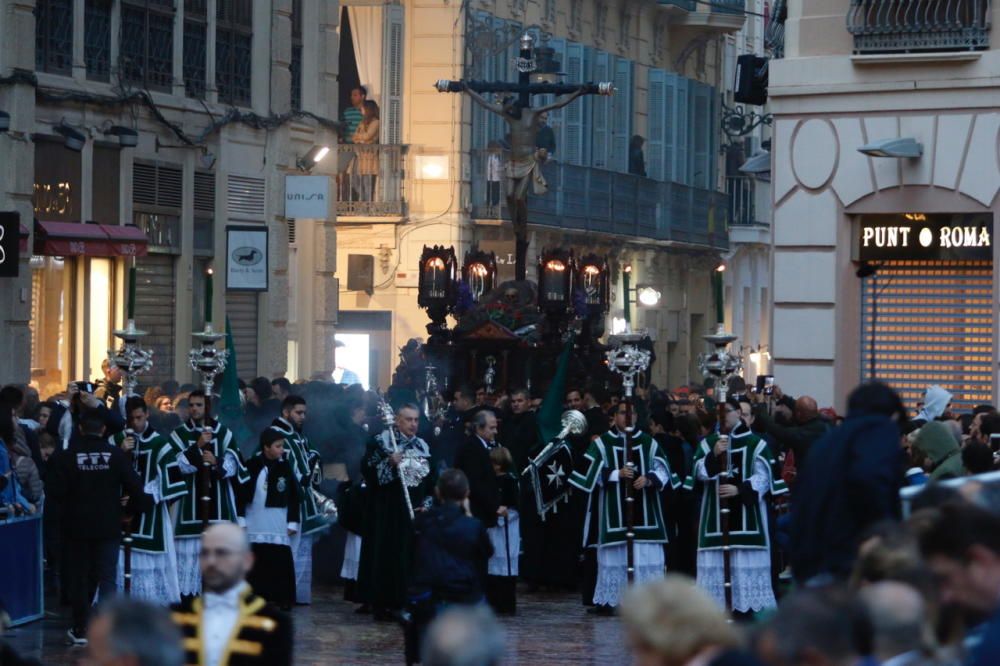 Las imágenes de la procesión de Vera Cruz, en el Jueves Santo de la Semana Santa de Málaga