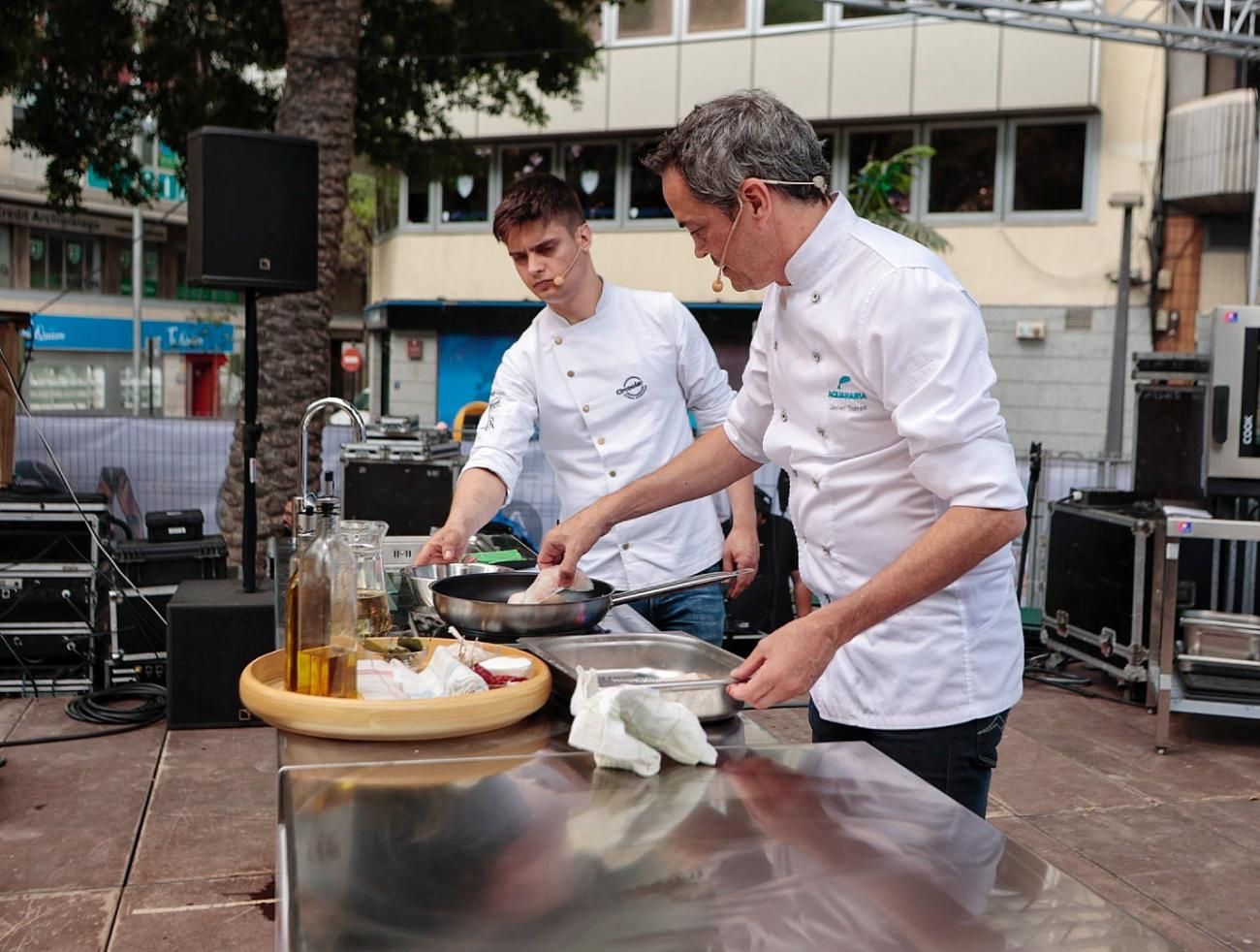 Demostración gastronómica del chef Javier Torres en la Feria Agrocanarias