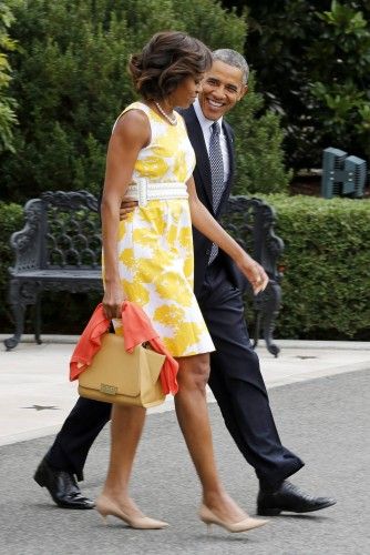 U.S. President Obama and the First Lady depart the White House for a trip to Orlando, Florida