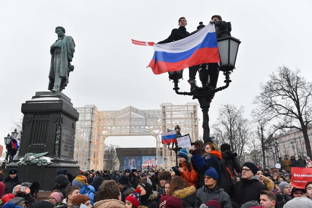 Protestas contra Putin en Moscú