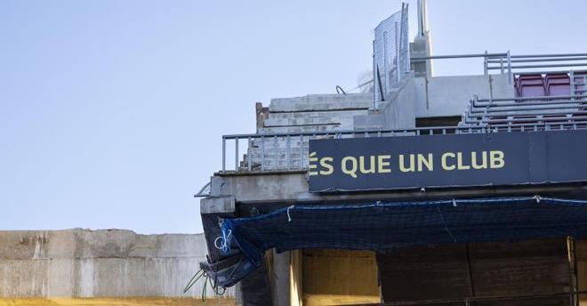 ¡El Camp Nou cambia de cara! Así están las obras en el Gol Sud