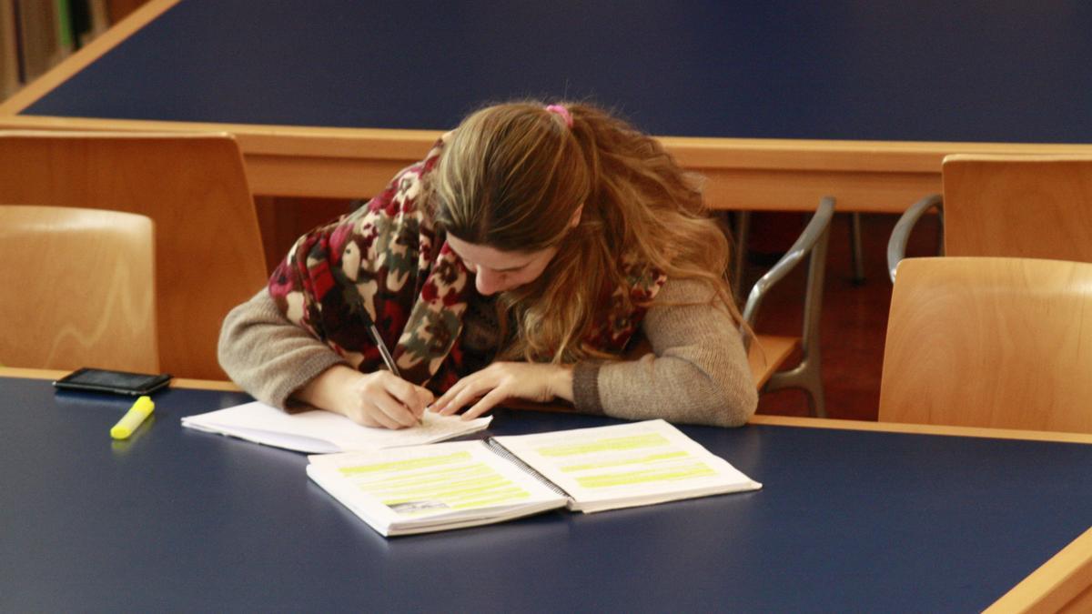 Una estudiante.