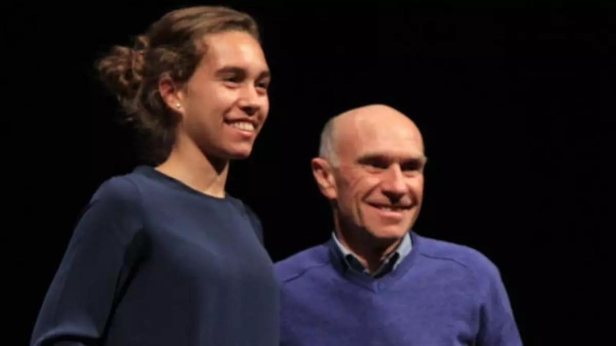 Idaira Prieto y su padre, el 'Taca'