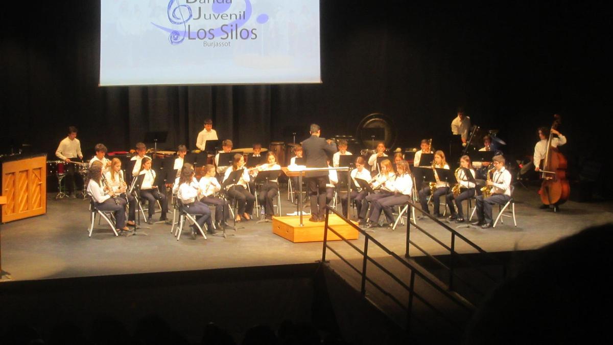La actuación de la Banda Juvenil.