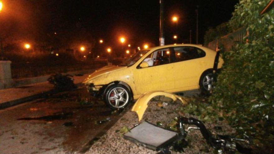 Detenido por circular bebido y ocasionar daños en el mobiliario urbano en Casablanca