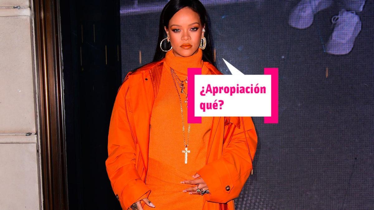 Rihanna y su look 'orange is the new black' posan para los paparazzi en Nueva York