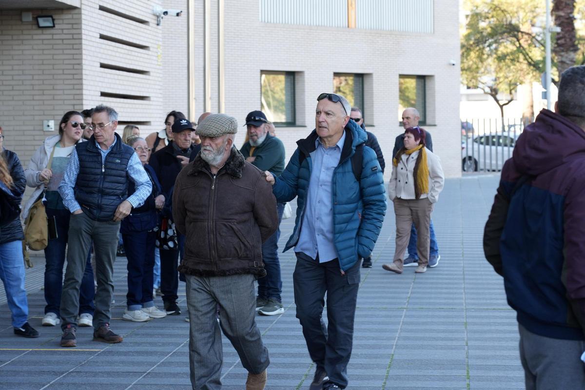 Entrada de los acusados a la Ciudad de la Justicia de Castellón.
