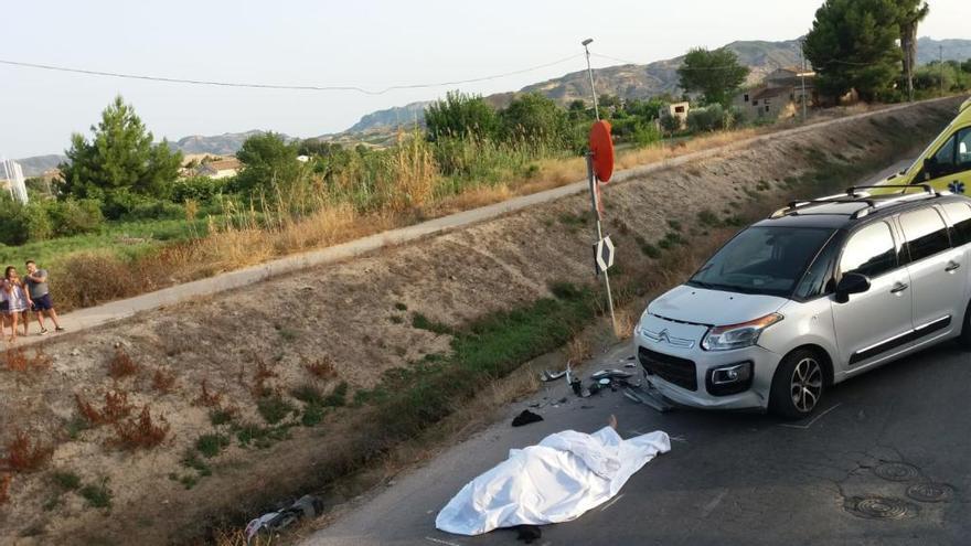 Fallece un motorista en Alquerías.