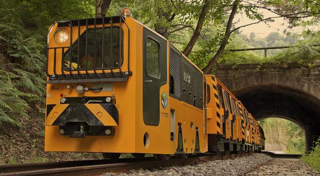 Tren minero en Asturias