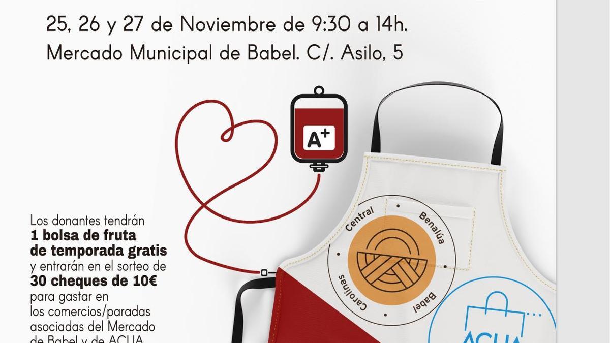 El cartel de las jornadas de donación de sangre