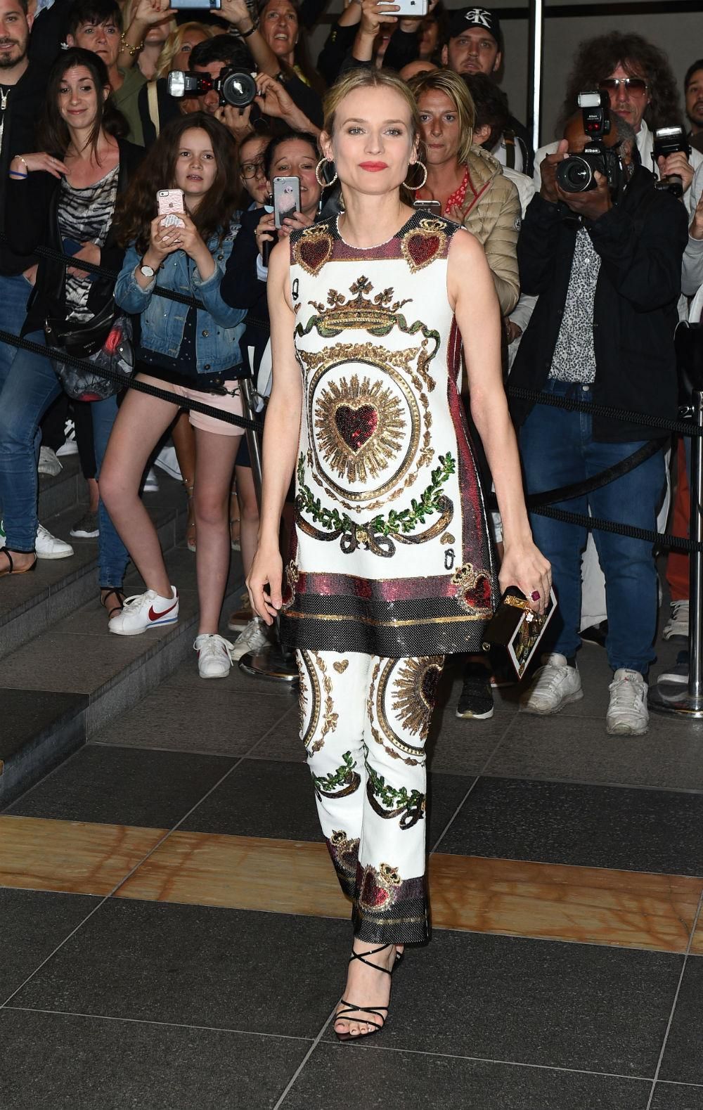 Diane Kruger con look de Dolce&Gabbana en Cannes
