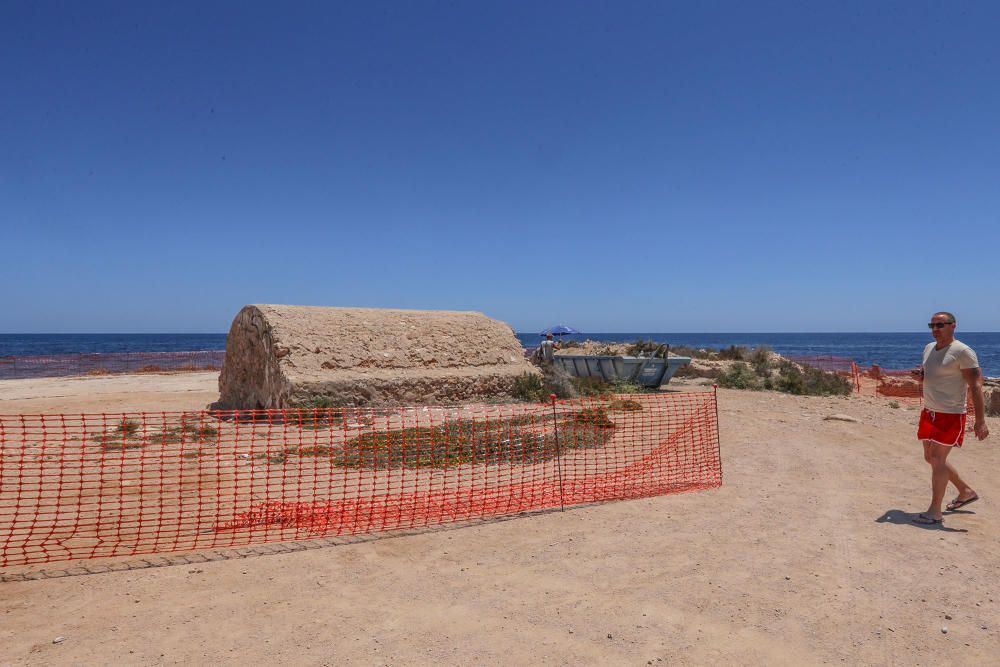 Una promotora asume el coste de la excavación arqueológica y proyecto museográfico del cuartel de carabineros y refugio subterráneo de la Guerra Civil en Punta Prima