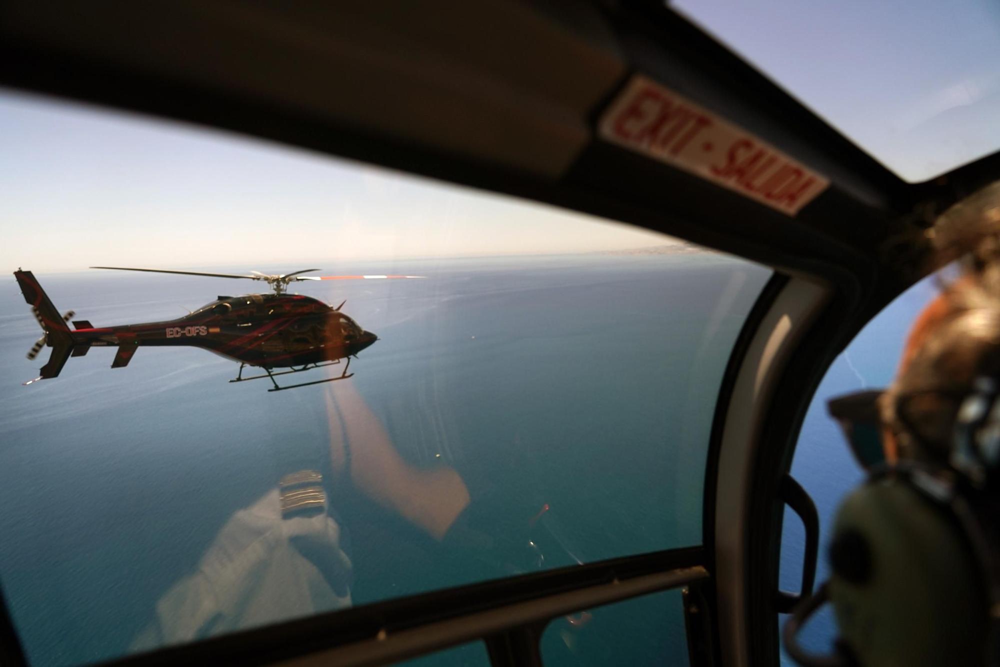Uno de los helicópteros de la compañía World Aviation Helicopters