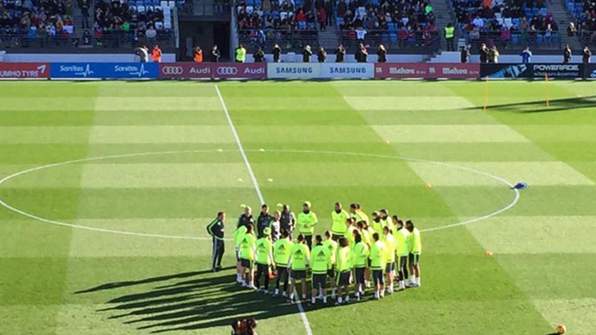 Zidane dirigió su primer entrenamiento