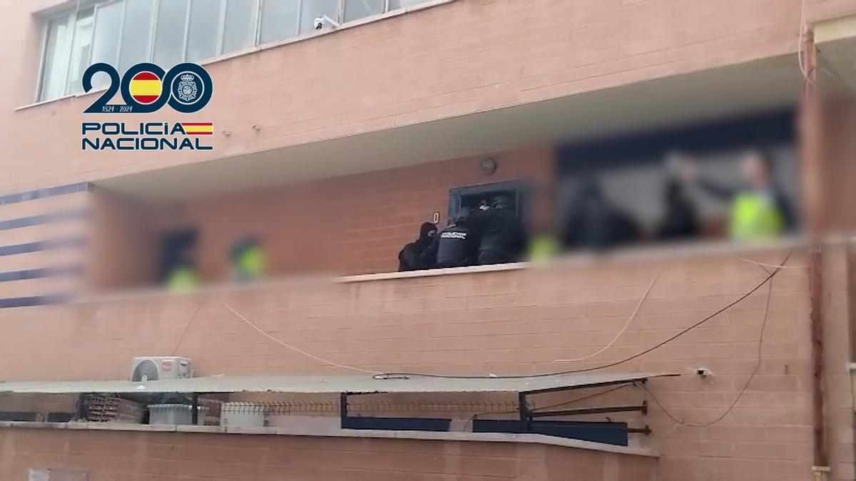 Así fue la operación antidroga de la Policía Nacional en Lorca