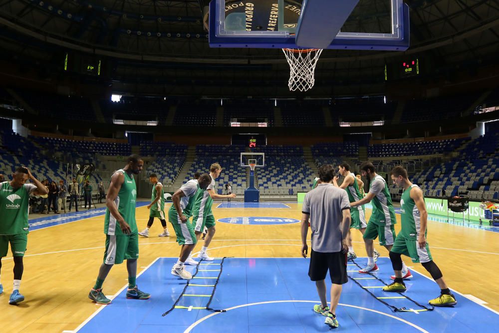 El Unicaja abre su entrenamiento al público