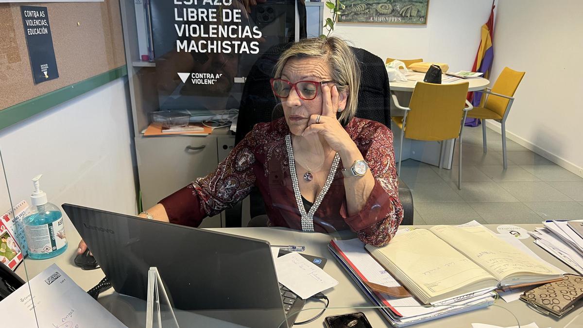Aurora Prieto (EU) en su despacho de la concejalía de Cultura