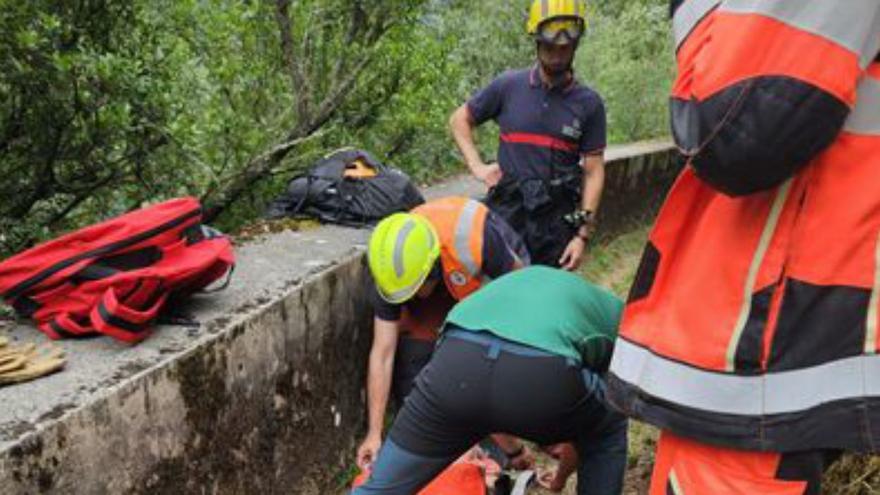 Rescatan a una senderista belga que se lesionó cuando realizaba la ruta del río Mao