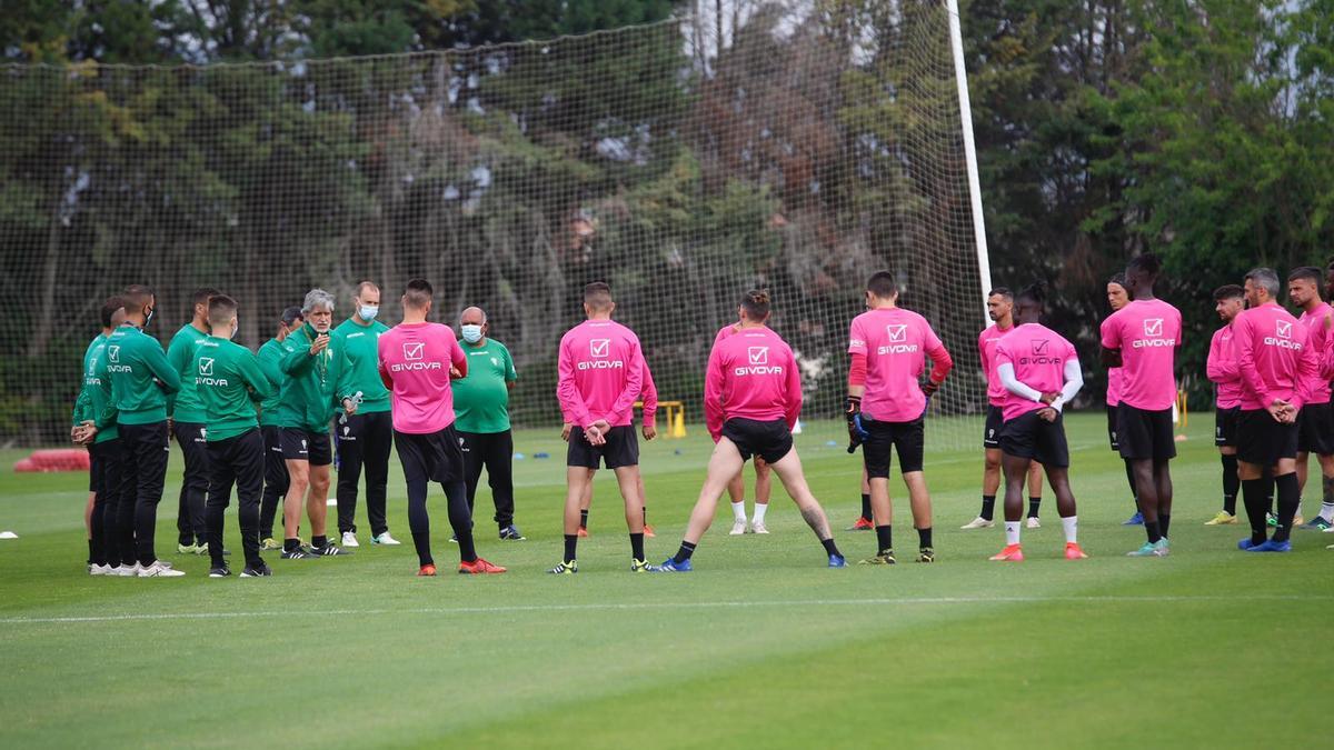 Entrenamiento del Córdoba CF en la Ciudad Deportiva tras la ratificación de Pablo Alfaro.