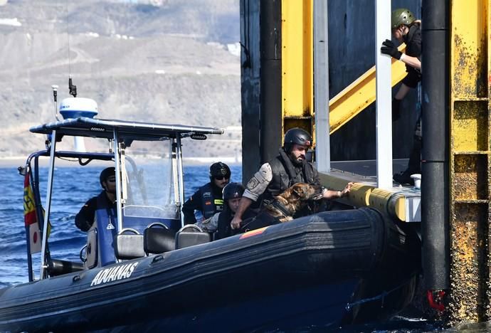 08/05/2019 TALIARTE. TELDE. Simulacro del ejército de operación contra el tráfico de drogas . Fotógrafa: YAIZA SOCORRO.  | 08/05/2019 | Fotógrafo: Yaiza Socorro