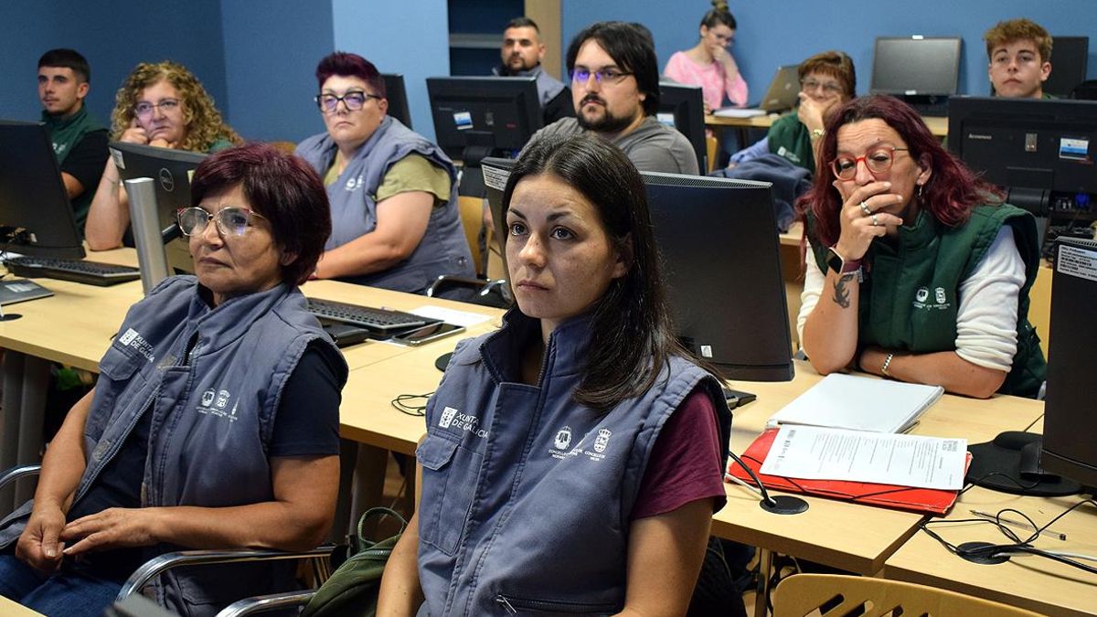 Alumnos en una de las sesiones.