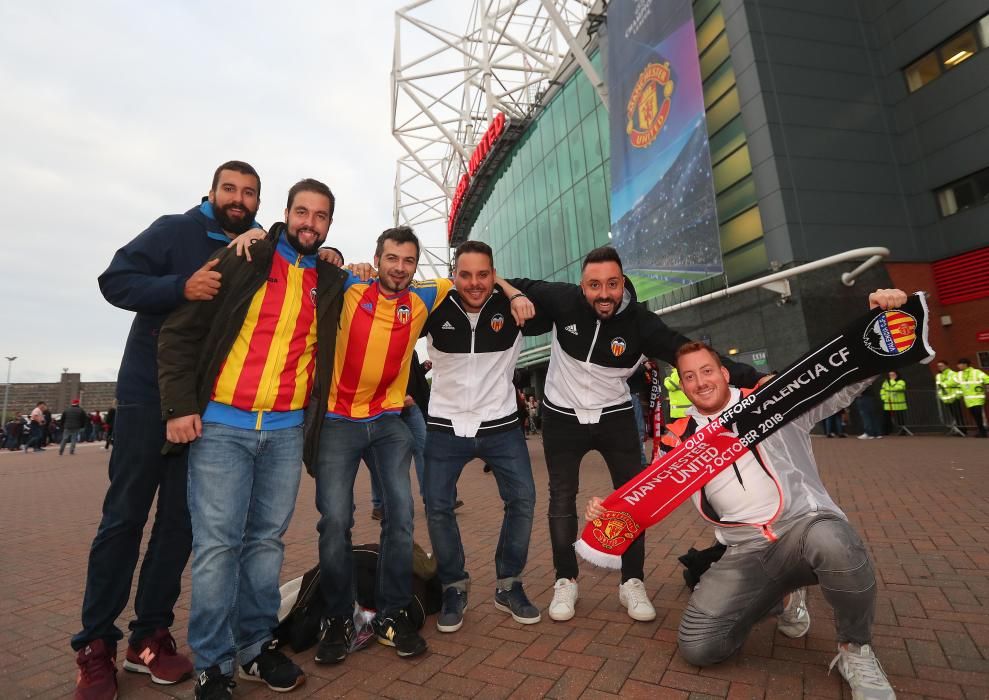 La afición del Valencia CF toma Mánchester