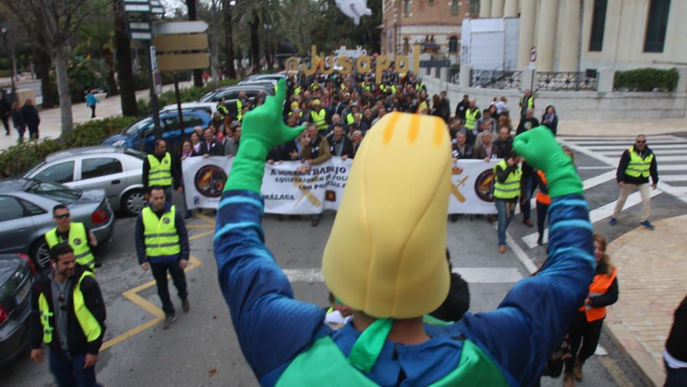 Manifestación de Jusapol en Málaga