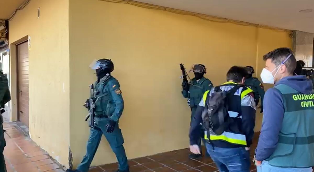 Un momento del operativo de la Guardia Civil en Andalucía